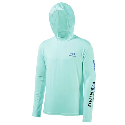 Bassdash UPF 50+ Men’S UV Sun Protection Long Sleeve Hooded Fishing Shirts