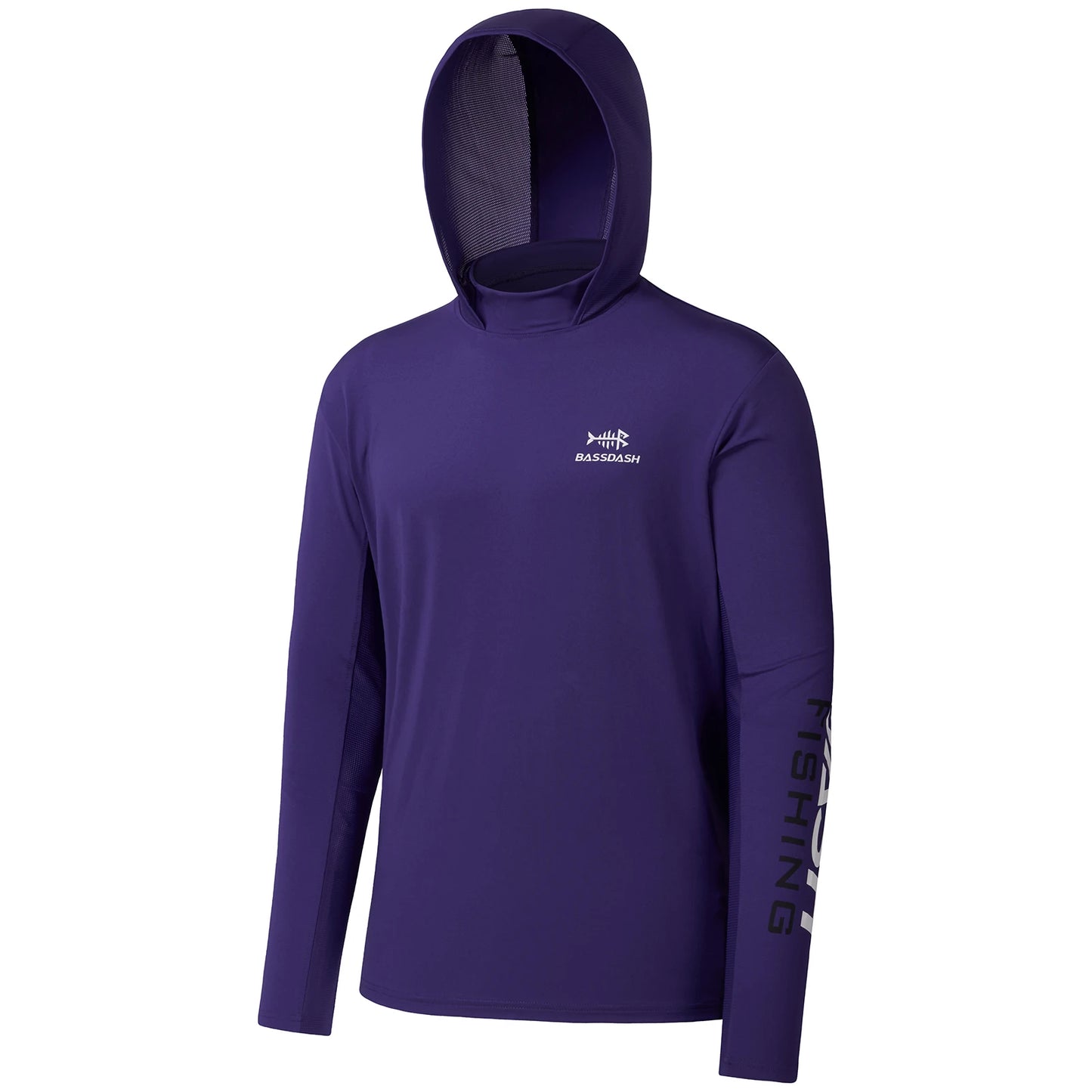 Bassdash UPF 50+ Men’S UV Sun Protection Long Sleeve Hooded Fishing Shirts