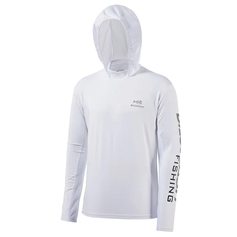 Bassdash UPF 50+ Men’S UV Sun Protection Long Sleeve Hooded Fishing Shirts