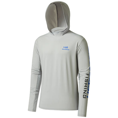 Bassdash UPF 50+ Men’S UV Sun Protection Long Sleeve Hooded Fishing Shirts
